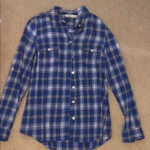 Blue button down shirt